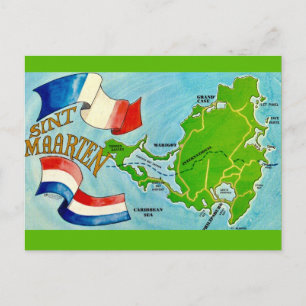 Jamaica Island Briefkaart Kaart