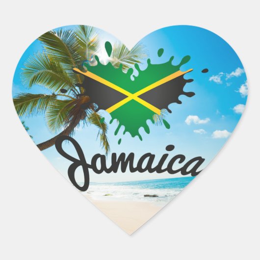 Jamaica Island Love - Proud Jamaicans - Sticker (Voorkant)