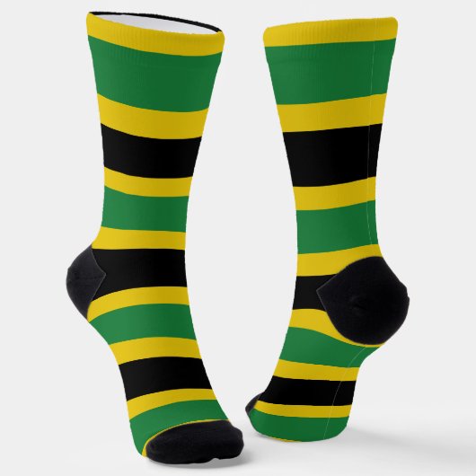 Jamaica Jah Army Rasta Reggae Roots Socks Sokken (Gebogen)