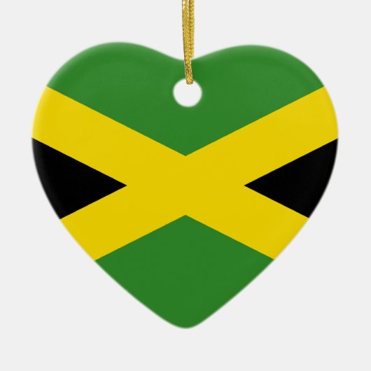 Jamaica, Jamaica vlag Keramisch Ornament (Voorkant)