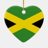 Jamaica, Jamaica vlag Keramisch Ornament (Achterkant)