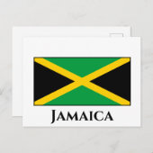 Jamaica (Jamaicaan) Vlag Briefkaart (Voorkant / Achterkant)