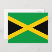 Jamaica (Jamaicaan) Vlag Briefkaart (Voorkant / Achterkant)
