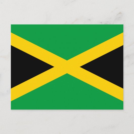 Jamaica (Jamaicaan) Vlag Briefkaart (Voorkant)