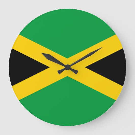 Jamaica (Jamaicaan) Vlag Grote Klok (Voorkant)