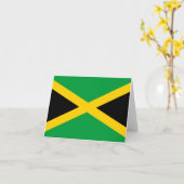 Jamaica (Jamaicaan) Vlag Kaart (Gele Bloem)