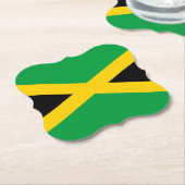Jamaica (Jamaicaan) Vlag Kartonnen Onderzetters (Gekanteld)