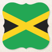 Jamaica (Jamaicaan) Vlag Kartonnen Onderzetters (Voorkant)
