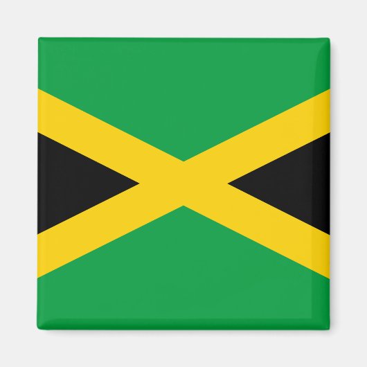Jamaica (Jamaicaan) Vlag Magneet (Voorkant)