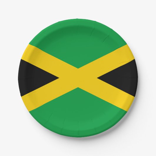 Jamaica (Jamaicaan) Vlag Papieren Bordje (Voorkant)