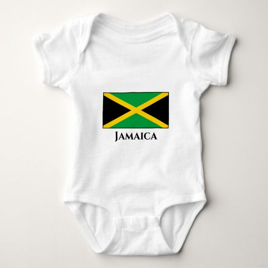 Jamaica (Jamaicaan) Vlag Romper (Voorkant)