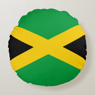 Jamaica (Jamaicaan) Vlag Rond Kussen