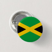 Jamaica (Jamaicaan) Vlag Ronde Button 3,2 Cm (Voorkant /achterkant)