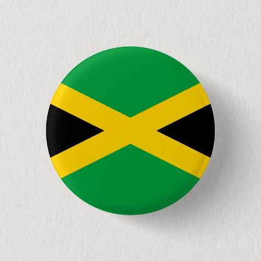 Jamaica (Jamaicaan) Vlag Ronde Button 3,2 Cm (Voorkant)