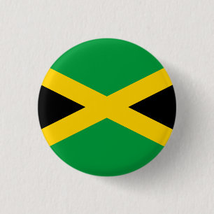 Jamaica (Jamaicaan) Vlag Ronde Button 3,2 Cm