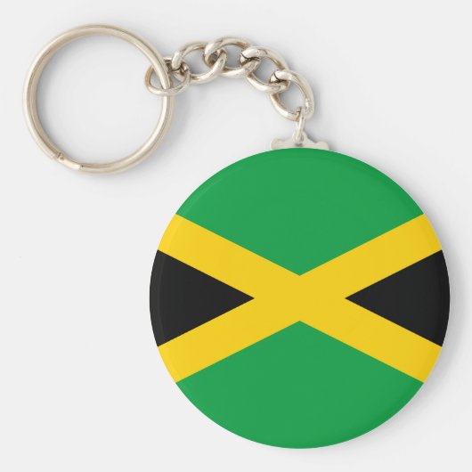Jamaica (Jamaicaan) Vlag Sleutelhanger (Voorkant)