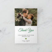 Jamaica Jamaicaanse houten afbeelding foto bruilof Bedankkaart (Binnen)