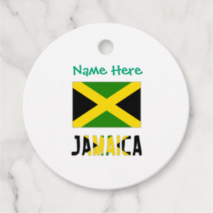 Jamaica Jamaicaanse Vlag Groen Personalisatie Bedankjes Labels