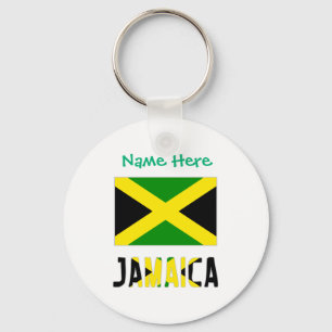 Jamaica Jamaicaanse Vlag Groen Personalisatie T-Sh Sleutelhanger