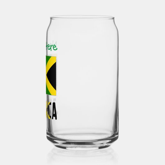 Jamaica Jamaicaanse Vlag Groene Personalisatie Blikvorm Glas (Links)