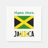 Jamaica Jamaicaanse vlag Groene Personalisatie Par Servet (Voorkant)