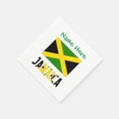 Jamaica Jamaicaanse vlag Groene Personalisatie Par Servet (Hoek)