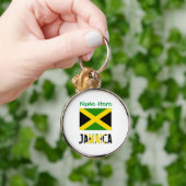 Jamaica Jamaicaanse vlag Groene Personalisatie Ron Sleutelhanger (Hand)