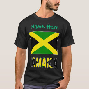 Jamaica Jamaicaanse Vlag Groene Personalization T- T-shirt