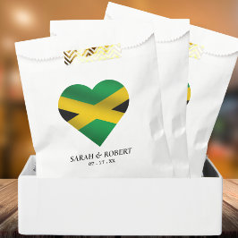 Jamaica Jamaicaanse vlag hart bruiloft Bedankzakje
