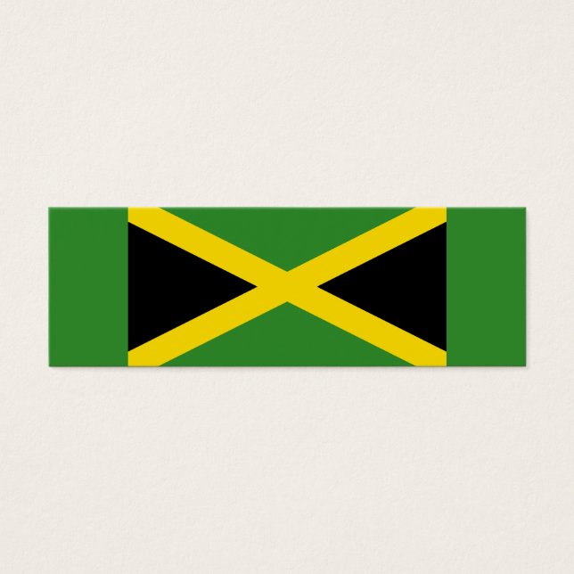 Jamaica - Jamaicaanse Vlag Kleine Bladwijzer Mini Visitekaartjes (Voorkant)