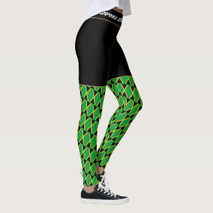 Jamaica & Jamaicaanse Vlag mode reis/sportfan L Leggings