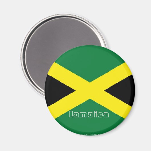 Jamaica jamaicaanse vlag souvenir koelkast magneet (Voorkant / Achterkant)