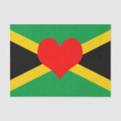Jamaica, Jamaicaanse Vlag tissue papier / mode Har (Voorkant)