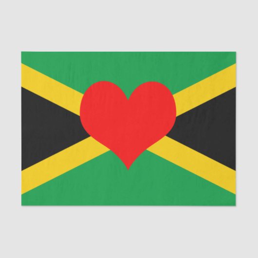 Jamaica, Jamaicaanse Vlag tissue papier / mode Har (Voorkant)