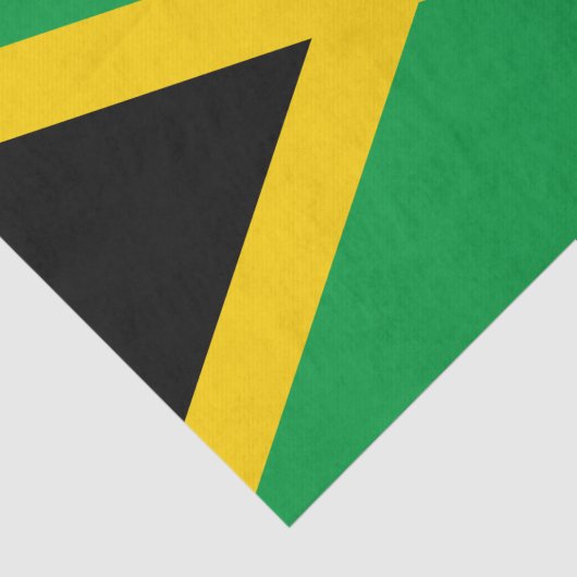 Jamaica, Jamaicaanse Vlag weefsel papier / mode de (Detail)