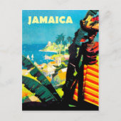 Jamaica, Jamaicaanse vrouw met fruitmand op haar k Briefkaart (Voorkant)