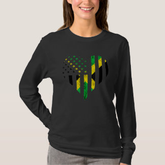 Jamaica Jamaicaanse wortels Caribische trots Ameri T-shirt