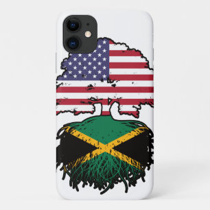 Jamaica Jamaican American USA Tree Roots Flag Case-Mate iPhone Case