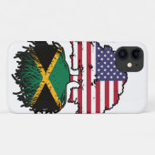 Jamaica Jamaican American USA Tree Roots Flag Case-Mate iPhone Case (Achterkant (horizontaal))