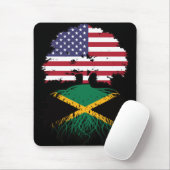 Jamaica Jamaican American USA Tree Roots Flag Muismat (Met muis)
