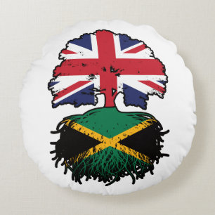 Jamaica Jamaican Brits-Brits - Bergoldvlag Rond Kussen