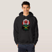 Jamaica Jamaican Canadian Canada Tree Roots Flag Hoodie (Voorkant volledig)