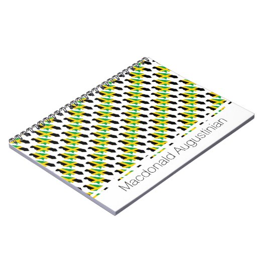 JAMAICA Jamaican Flag Custom Patriotic Notitieboek (Linkerzijde)