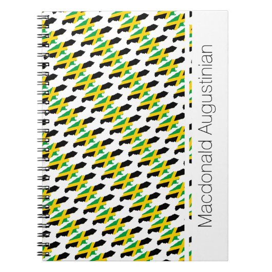 JAMAICA Jamaican Flag Custom Patriotic Notitieboek (Voorkant)