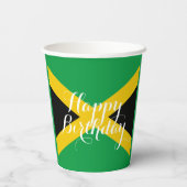 Jamaica Jamaican Flag Happy Birthday Papieren Bekers (Achterkant)