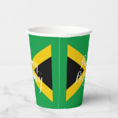 Jamaica Jamaican Flag Happy Birthday Papieren Bekers (Rechts)