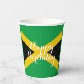 Jamaica Jamaican Flag Happy Birthday Papieren Bekers (Voorkant)