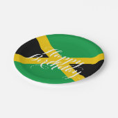 Jamaica Jamaican Flag Happy Birthday Papieren Bordje (Gekanteld)