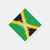 Jamaica Jamaican Flag Happy Birthday Servet (Hoek)