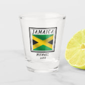 Jamaica Jamaican Flag Shot Glas (Voorkant)